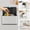 White-1 Gallon, variant on White 1 Gallon Stainless Steel Hanging Trash Can for Countertop, Under Sink, Wall Mount