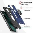 thumbnail image 4 of LeYi Moto G Stylus 5G 2021 Case with 2 x Glass Screen Protector, Enhanced Metal Ring Kickstand [Support Magnet Mount] Protective Phone Cover for Moto G Stylus 5G 2021 - Blue, 4 of 7