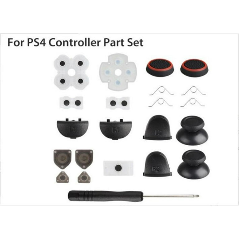 L1 R1 L2 R2 Trigger Button Conductive Rubber Repair Tool Kit For