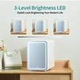 thumbnail image 6 of Iceblue 4L Mini Fridge, White Skincare Compact  Refrigerator Glass Door, 6 of 7