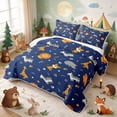 thumbnail image 3 of Erosebridal Lion Quilt Full for Boys Girls, Safari Animals Full Bedspread Sets, 3-Piece 1 Coverlet and 2 Pillowcases, 3 of 7