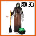 thumbnail image 7 of Halloween Animatronic Scary Witch Outdoor Decoration, Sound and Motion Activated, 7 of 7