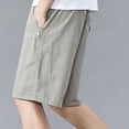 thumbnail image 7 of Kakii Men's Cargo Shorts, 5-Inch Inseam Utility Shorts with Multiple Zipper Pockets & Elastic Waist, Casual Shorts, 7 of 7