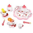 thumbnail image 1 of LEEYNEER Wooden Tea Set  Kids Pretend Toy Gift Multi 6-Piece Realistic Design, 1 of 6