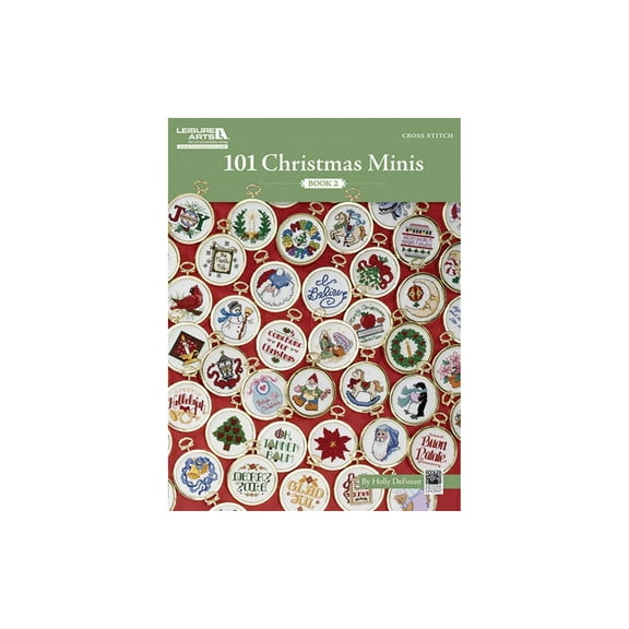 Leisure Arts 101 Christmas Minis, Book 2-Packed with Traditional Holiday Designs for Ornaments, Gift Embellishments and More