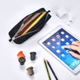 thumbnail image 7 of Fotbe Black Fish scales Pattern Leather Pencil Case, Pencil Pouch with Durable Zipper, Compact and Stylish Organizer for Stationery, Art Supplies, Travel Essentials, 7 of 7