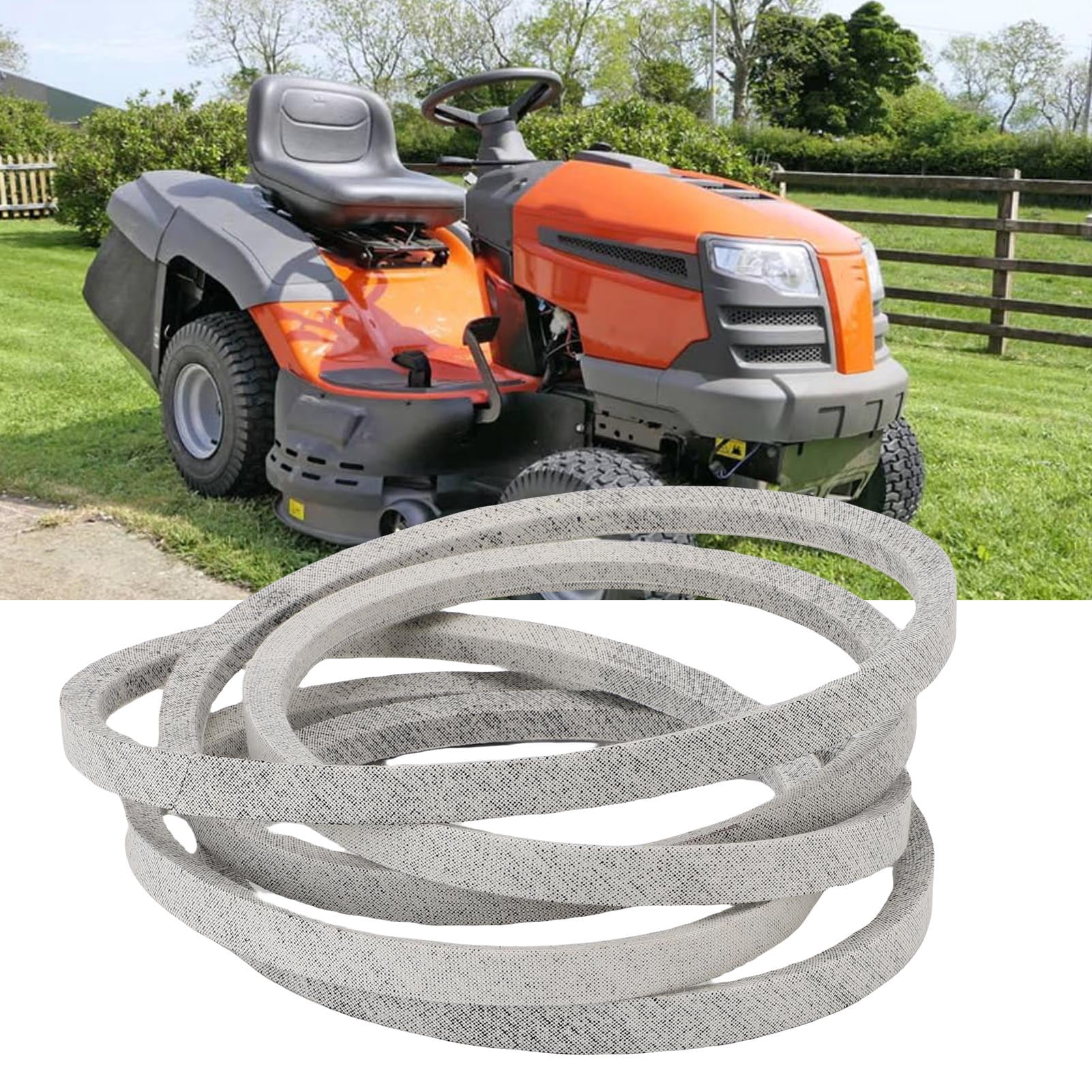 Lawn Mower Deck Belt, Easy To Install High Tensile Strength Lawn Mower Belt Reduces Vibration Accurate Fit Wear Resist  for GX20072 GY20570
