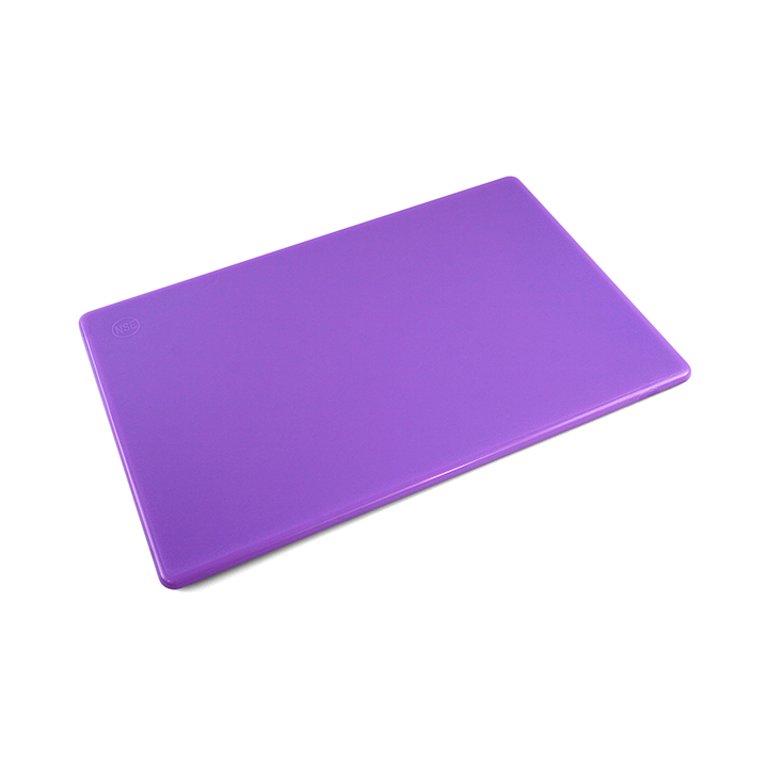 Plastic Cutting Board - Haccp-Compliant - Rectangle - Purple - 18 x 24 -  1 Count Box