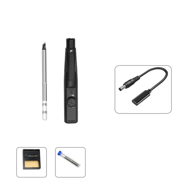 Electric Soldering Iron Kit, 96W Repair Tool Welding Solder Rework Station,Heat Pencil Smart Portable Solder Iron Tips ,Professional Function