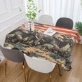 thumbnail image 5 of YAZAOO Square Tablecloth Elephants Painting Pattern Tableclothes, 5 of 9