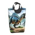thumbnail image 2 of KLL Lake Forest Dinosaur A Laundry Hamper,Large Canvas Fabric Lightweight Storage Basket Toy Organizer Dirty Clothes Collapsible Waterproof, 2 of 6