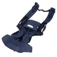 thumbnail image 3 of Portabebés Diseño ergonómico Transpirable Ajustable Cómodo Material de algodón suave Portabebés azul a rayas, 3 of 9