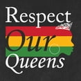 thumbnail image 5 of Wild Bobby Respect Our Queens Black Pride Mens Premium Tri Blend T-Shirt, Vintage Black, Large, 5 of 5