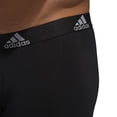 thumbnail image 3 of Calzoncillos tipo bóxer adidas de microfibra para hombre, paquete de 3 unidades, color negro S, 3 of 9
