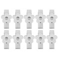 thumbnail image 2 of 10 clips para mantel multiusos de acero inoxidable fuerte y grueso para exteriores e interiores, color plateado, 2 of 8