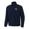 thumbnail image 2 of Men's Antigua Navy Georgia Tech Yellow Jackets Brisk Quarter-Zip Pullover Jacket, 2 of 3