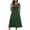 Army Green, variant on JTZGDY Women's Summer Tank Midi Dress with Pockets Loose Fit Casual Sleeveless A-Line Dress Crew Neck Floral T-Shirt Dress Flowy Beach Sundress Navy S
