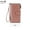 Pink, variant on Pysona RFID anti-theft brush Women's retro long three fold foldable wallet with wrist strap multifunctional handheld credit card holder