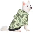 thumbnail image 2 of Fotbe Green Snake Print Small Dog Sweater Hoodies Pet Grey Hooded Soft Fleece Sweatshirts with Pocket Fall Winter Puppy Cat Sweaters Warm Clothes-X-Large, 2 of 7