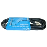 MCSPROAUDIO 25 FOOT MALE TO FEMALE XLR CABLE - Black