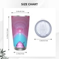 thumbnail image 4 of Rateoe Pink Shark Pool Fantasy Printed Car Guy Gifts for Men Women Tumbler - 20oz/590ml Double Wall Vacuum Insulated Stainless Steel Travel Tumbler Cups with Lid & Straw-Straw Three-piece Set, 4 of 8