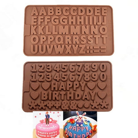 

Chocolate Mold Decorating Chocolate Mould Silicone 2PC Tool Fondant Cake Baking Cake Mould