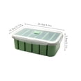 thumbnail image 5 of Snmubt Large Capacity Multi-Compartment Silicone Lunch Box, 6-Section Bento Bowl with Lid, Microwave & Freezer Safe for Meal Prep Green, 5 of 5