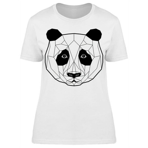 Panda Stylized Triangle T-Shirt Women -Image by Shutterstock, Female XX-Large