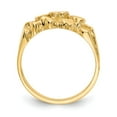 thumbnail image 3 of 14K Yellow Gold Ring Band Themed Nugget, Size 8, 3 of 5