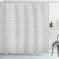 thumbnail image 1 of Ambesonne Grey and White Shower Curtain, Traditional Curves, 69"Wx84"L, Grey Pale Grey White, 1 of 3