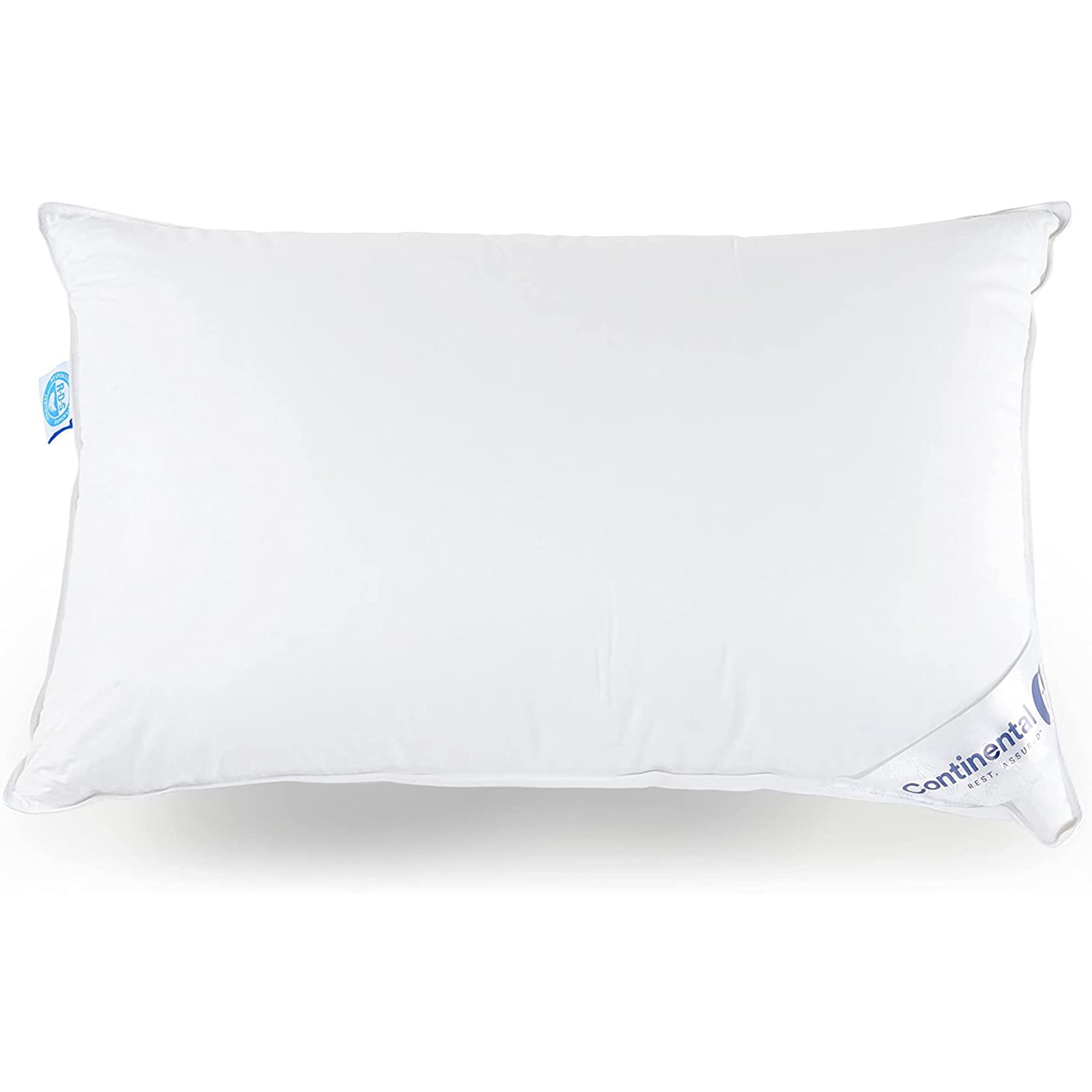 Continental Bedding Siberian White Goose Down Pillow Hypoallergenic Bed