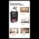 thumbnail image 4 of Calefactor portátil de cerámica con control remoto | Calefactor eléctrico de 800 W para dormitorio, baño y oficina | Funcionamiento silencioso de 36 dB, protección contra sobrecalentamiento y, 4 of 9