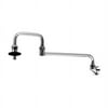 T&S Brass - Pot Filler, Wall Mount, 18'' Double Joint Nozzle, 1/2'' NPT Inlet, Insulated On-Off Control