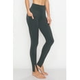 thumbnail image 3 of ALWAYS Women's High Waist Front Slit Active Leggings Charcoal2 Medium, 3 of 5