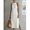 White, variant on Womens White Sleeveless Maxi Dress Casual Vacation Long Boho Gown