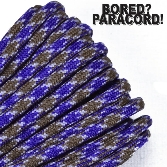 Bored Paracord Brand 550 lb Type III Paracord - PB&J 100 Feet