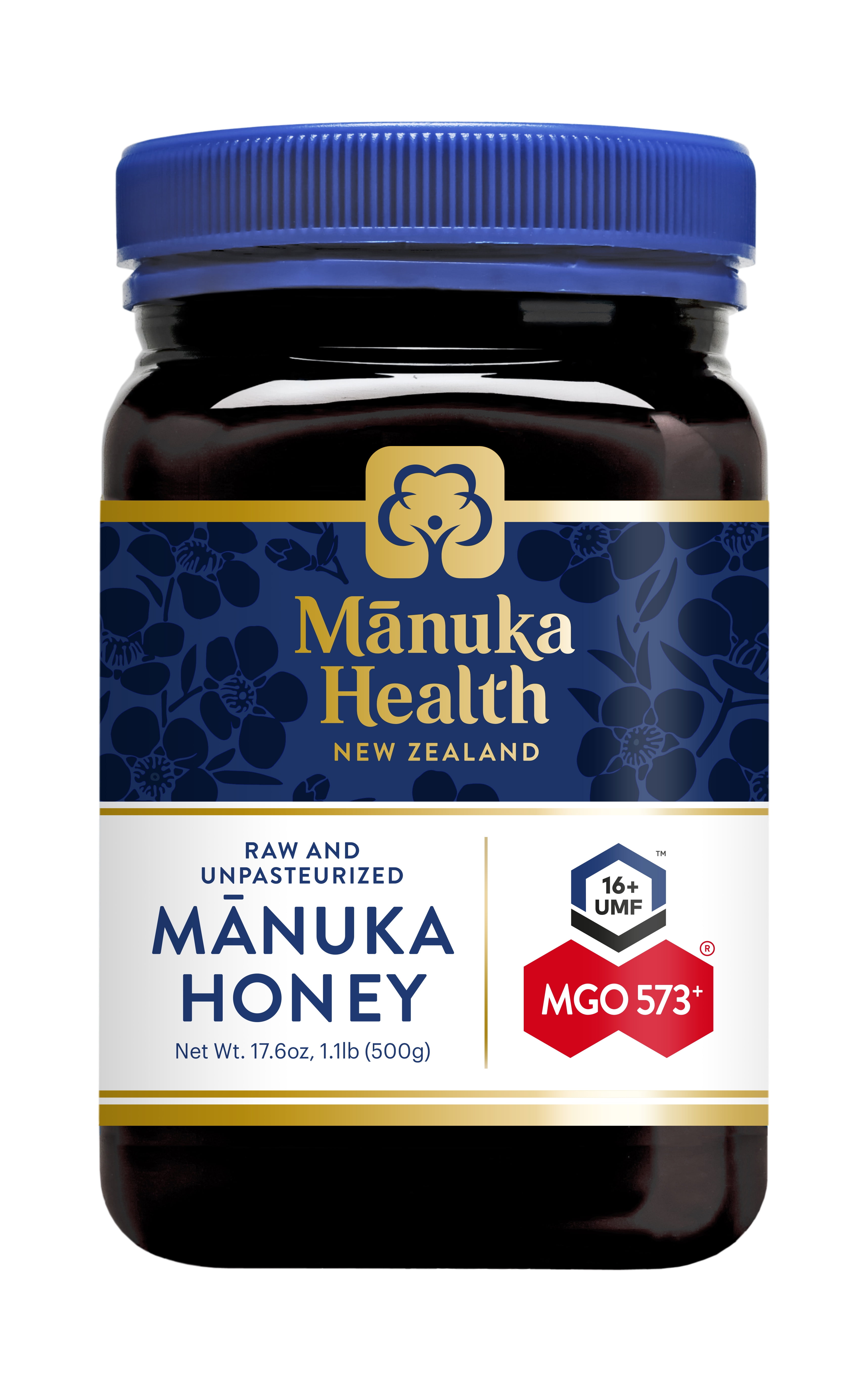 Manuka Health UMF 16+/MGO 573+, 17.6 oz, Superfood, Authentic Raw Honey from New Zealand