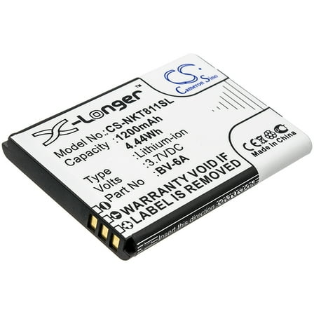 Replacement Battery for Nokia 2720,8110 4G,TA-1048,TA-1059,TA-1295,V Flip,BV-6A,1200mAh,Mobile Phone battery