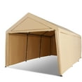 thumbnail image 5 of Abba Patio 10X20 ft Outdoor Canopy Carport Portable Car Tent Garage Shelter, Beige, 5 of 6