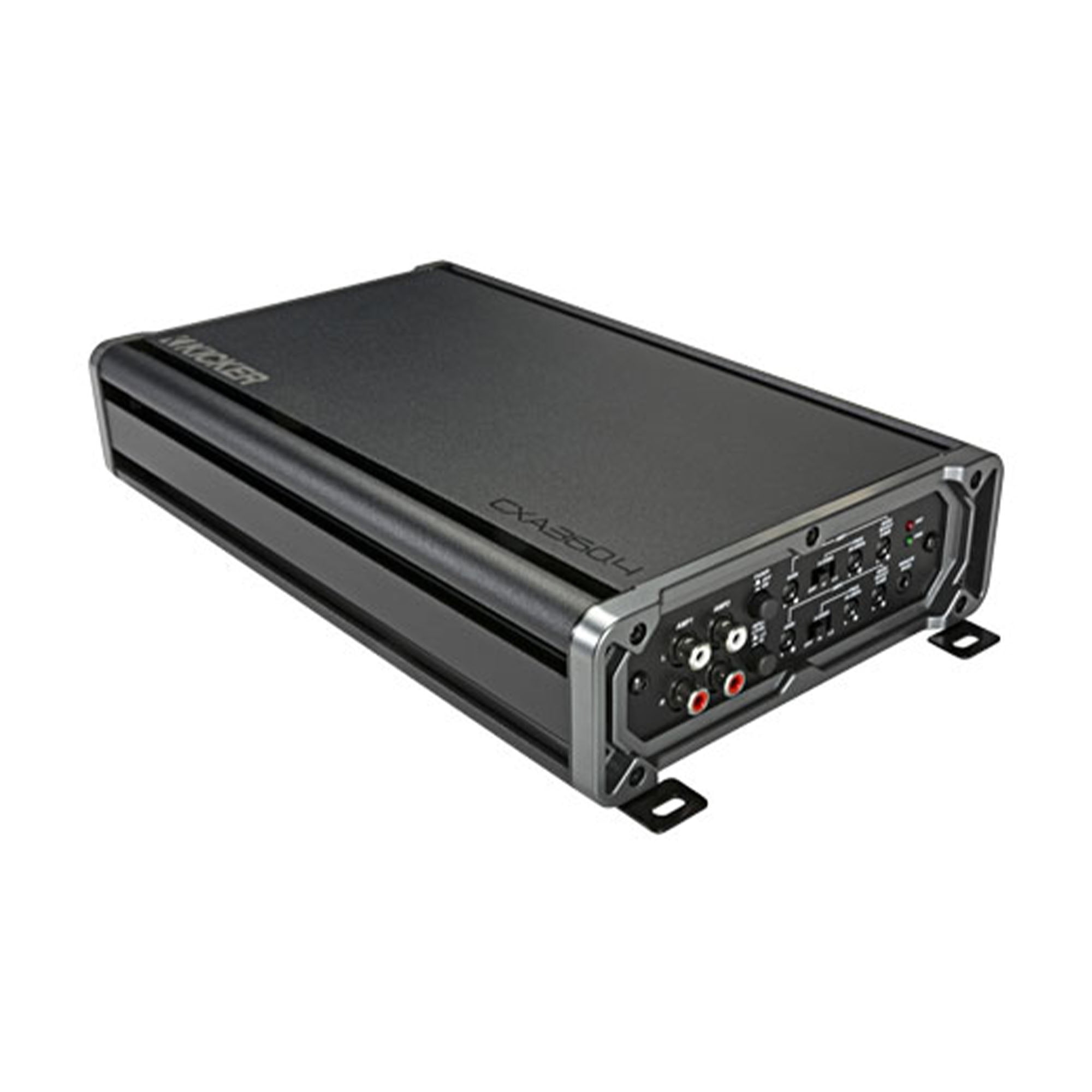 Kicker 46CXA3604T 360 Watt RMS 4 Channel 50-200 Hz Vehicle Car Audio Class A/B Amplifier w/ Bass Knob Bundle