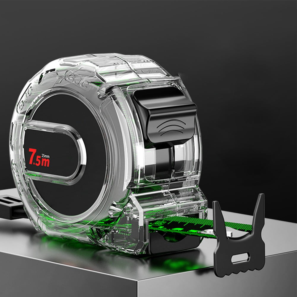 yaaqii Stainless Steel Tape Measure,10*25M Fluorescent Measure Waterproof tape measure