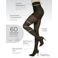 thumbnail image 3 of MeMoi Support Mate 60 Denier Energizing Support Pantyhose - Womens - Female, Small, Black, 3 of 12