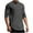 Dark Gray, variant on Long Sleeve Shirts for Men Minimal Unadorned Slub Knit Crew Neck Three Quarter Sleeve Soft Breathable Pullover,Sizes M-3XL