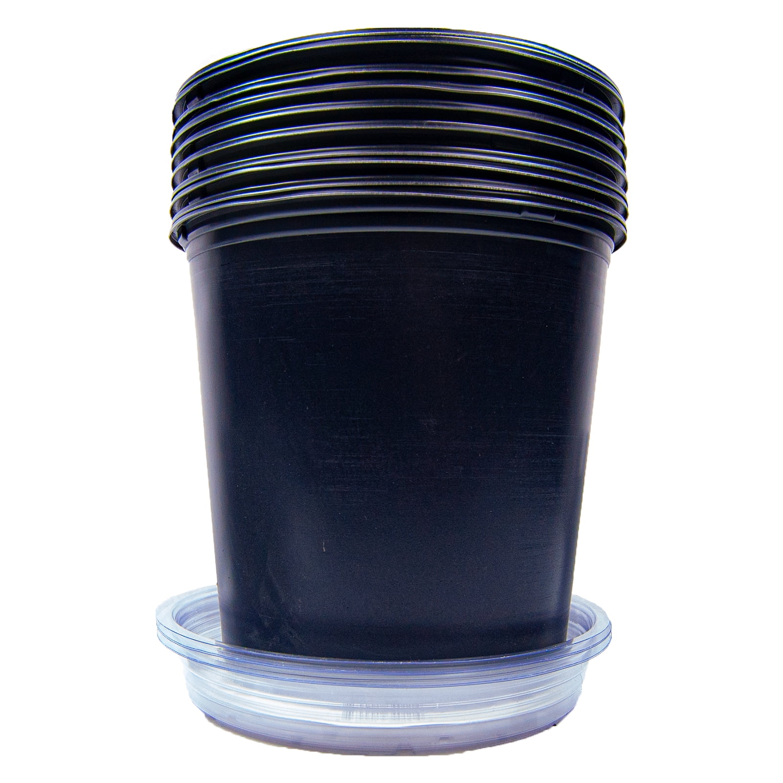 Photo 1 of 5 Gal. Black Plastic Nursery Pots (10-Pack)