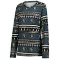 thumbnail image 2 of Women's Concepts Sport Black Colorado Buffaloes Ugly Sweater Holiday Long Sleeve Top & Pants Sleep Set, 2 of 5