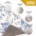 thumbnail image 4 of Vintage Blue Floral Dish Drying Mat for Kitchen Counter 18x24 Inch Chinoiserie Flowers Absorbent Reversible Microfiber Dish Pad Dish Drainer Rack Mats Countertops Protector Mat, 4 of 7