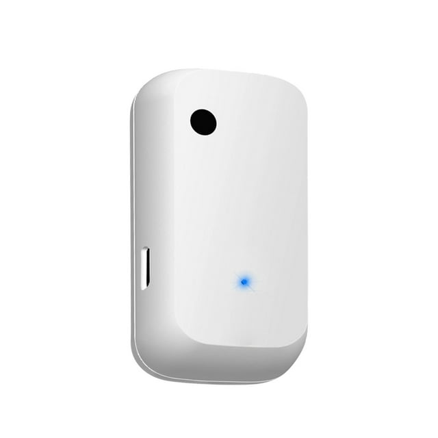Generic Tuya ZigBee Smart Light Sensor with Brightness Detection, App & Voice Control, USB-Powered, White - Ideal for Home Automation