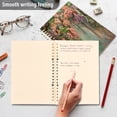 thumbnail image 5 of Wirebound Notebook Hardcover Spiral Notebooks Enchanted Flowers Painting, 60 Pages, 80 GSM, 5.7 x 8.3in, 5 of 7