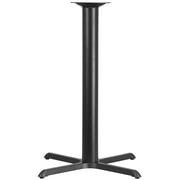 Flash Furniture Beverly 33'' x 33'' Restaurant Table X-Base with 4'' Dia. Bar Height Column