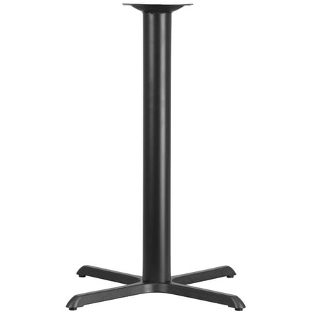 Flash Furniture Beverly 33'' x 33'' Restaurant Table X-Base with 4'' Dia. Bar Height Column